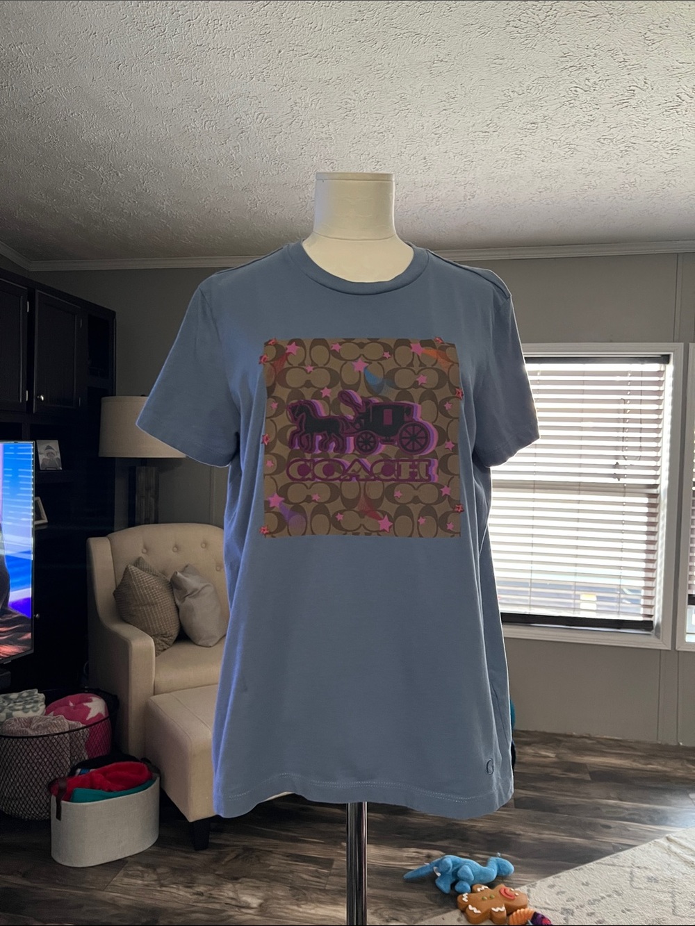 Coach Horse n Carriage w Stars tee